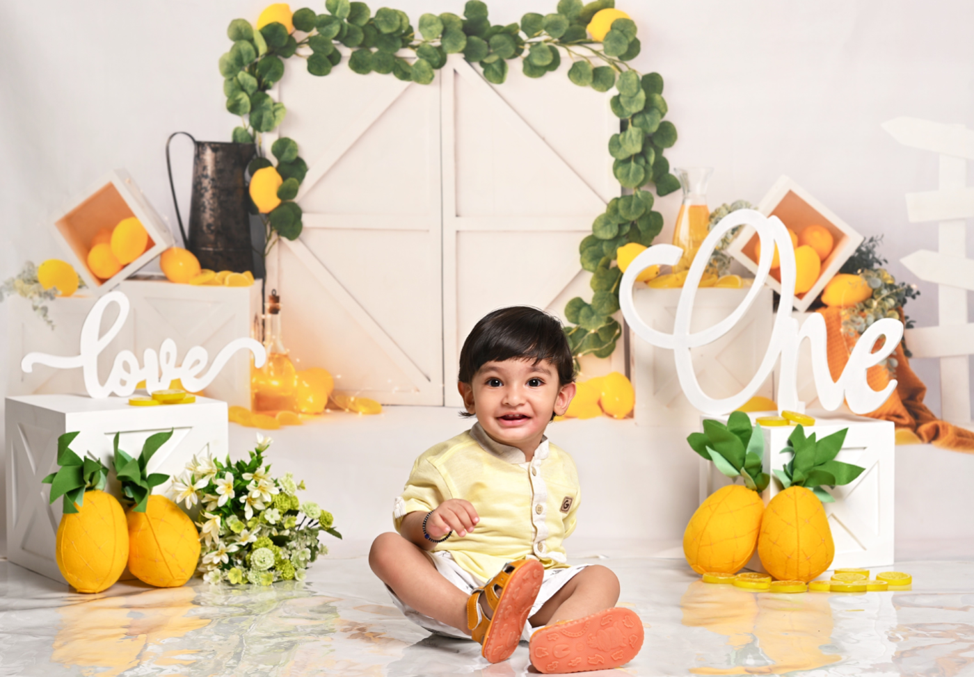 best baby photographer in mohali - make baby ready for photoshoot